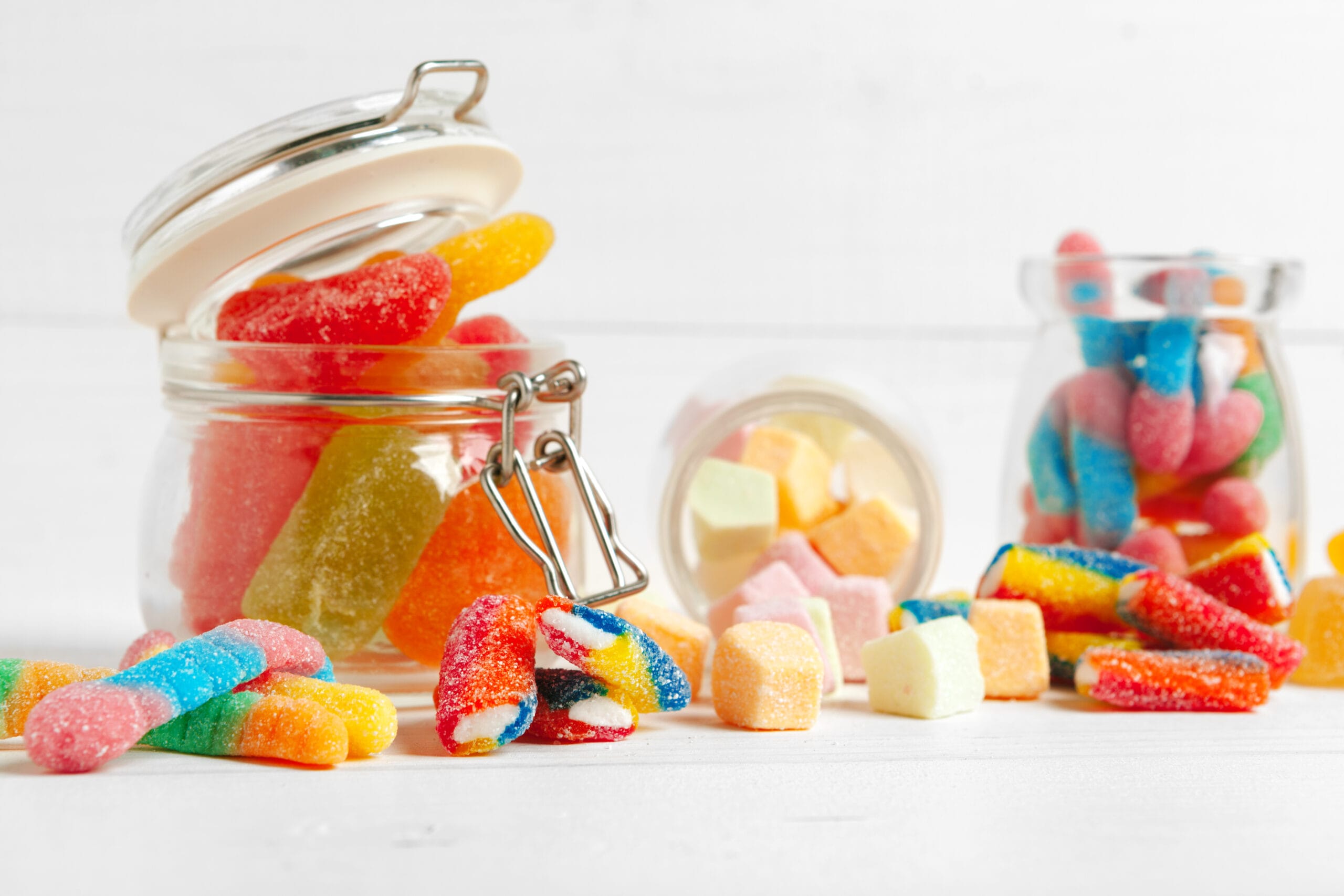 Colorful sour candy assortment with a tangy twist