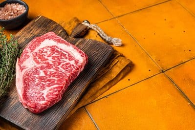 Wagyu Beef Tallow in a glass jar ready for cooking