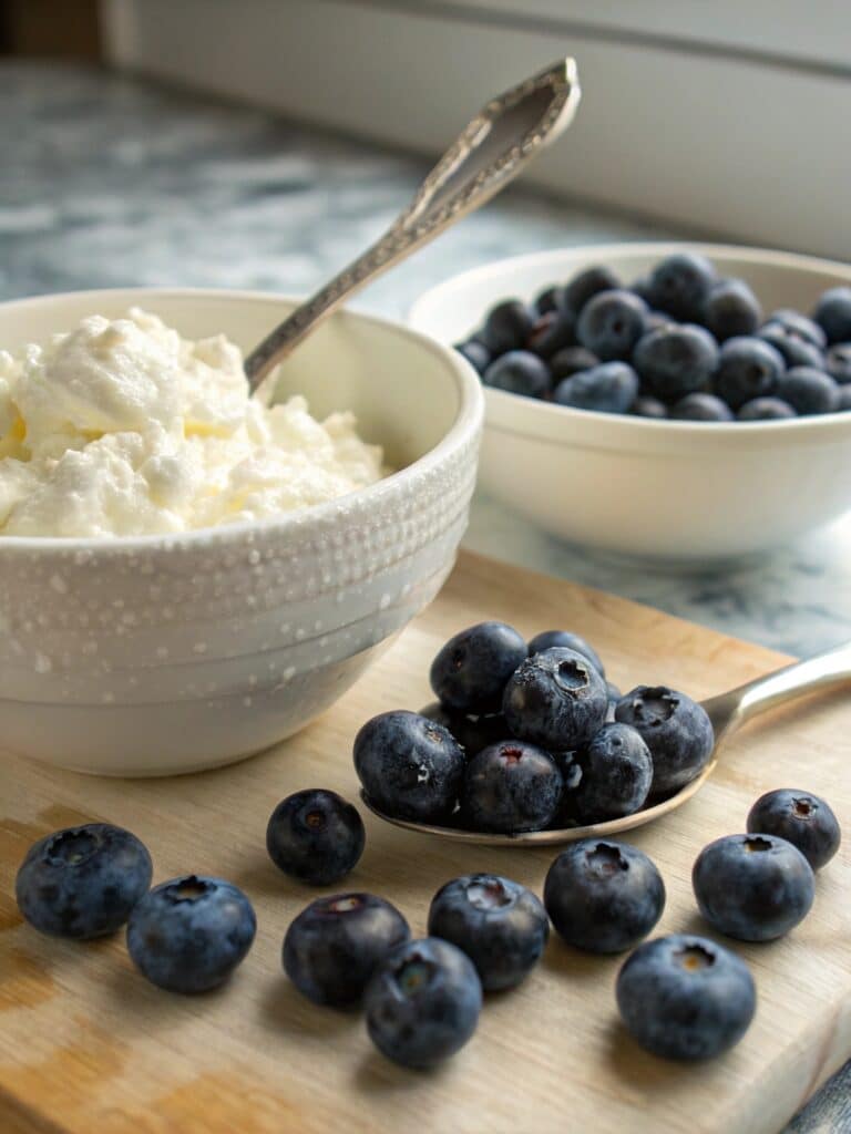blueberries and cottage cheese for breakfast