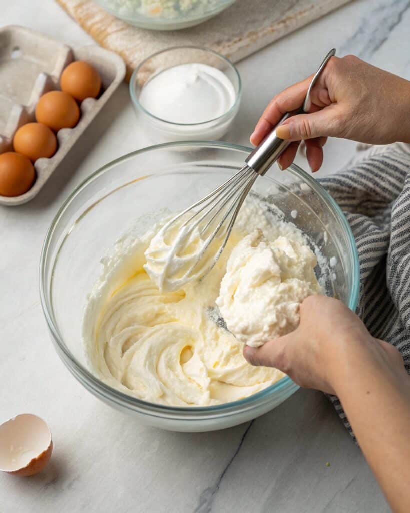 folding egg whites for cottage cheese blueberry cloud bread