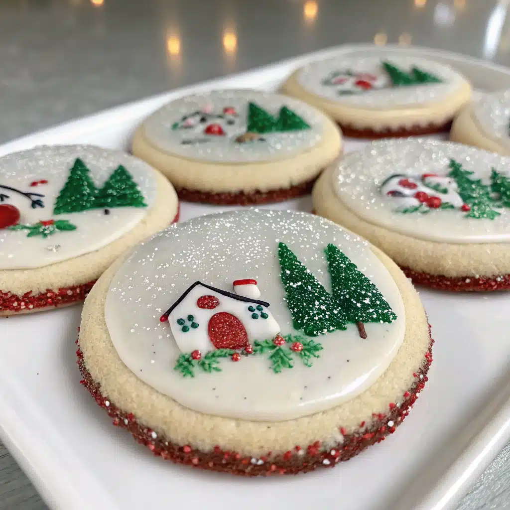 Snow Globe Cookies Christmas