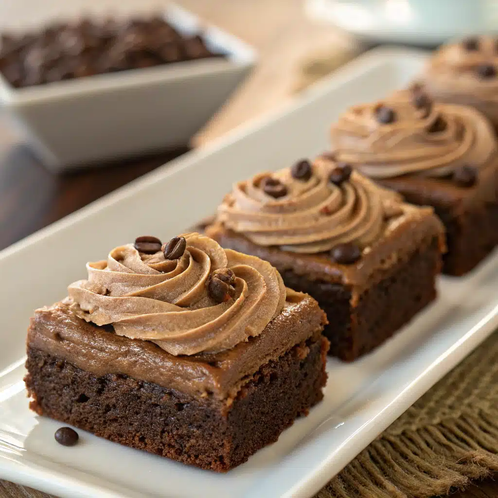 Frosted Coffee Brownies