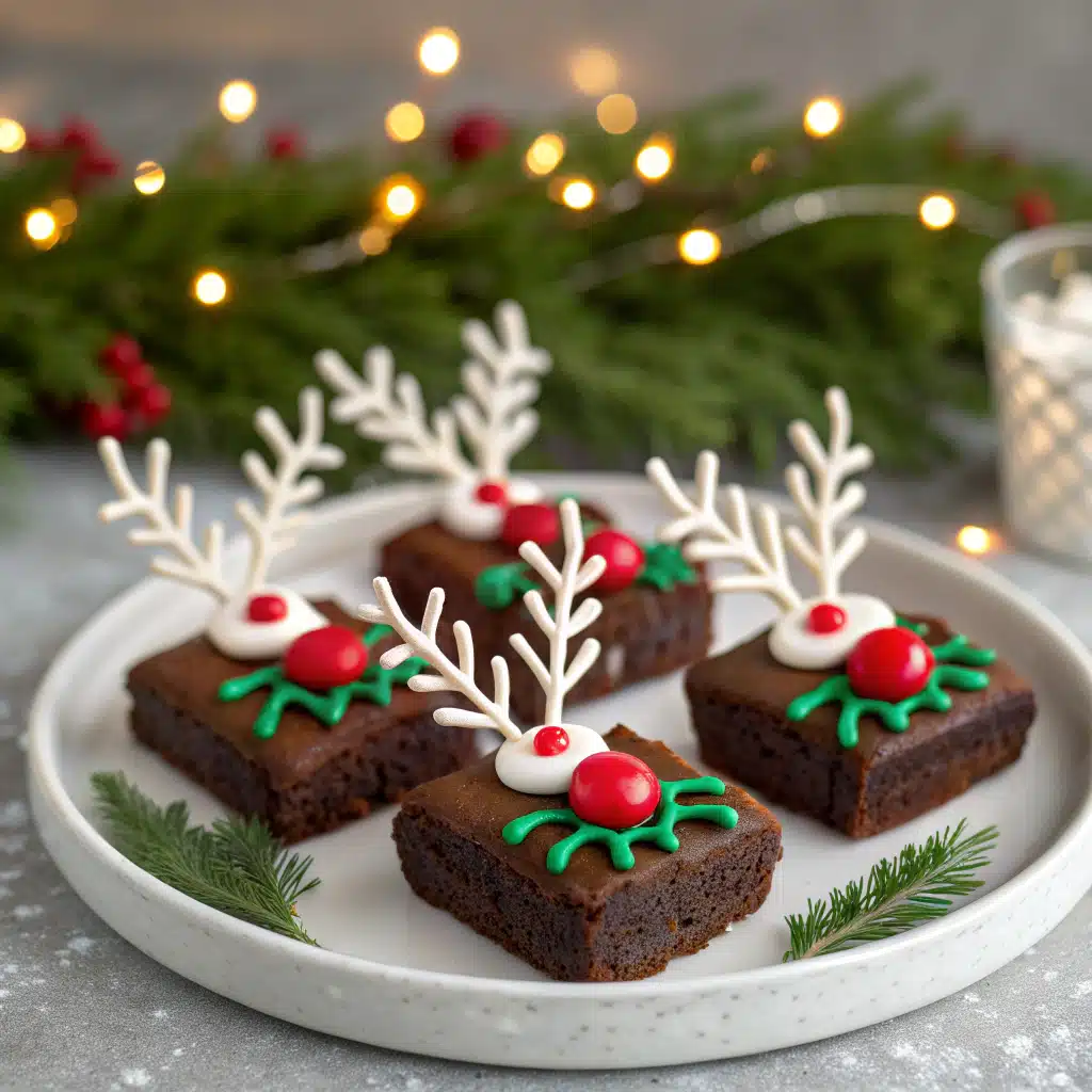 Reindeer Brownies Christmas