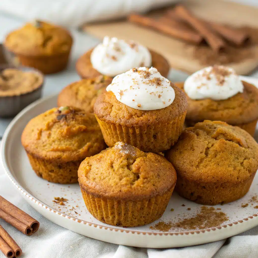 Healthy Greek Yogurt Pumpkin Muffins