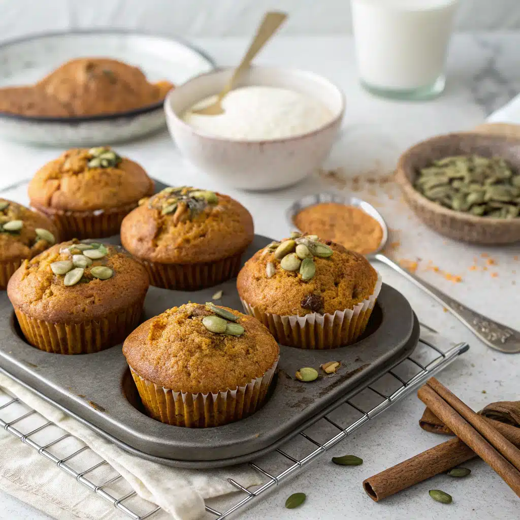 Moist Greek Yogurt Pumpkin Muffins Recipe