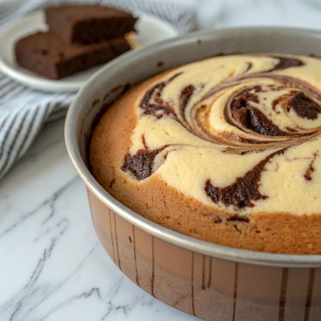 Vanilla Chocolate Marble Bowl Cake