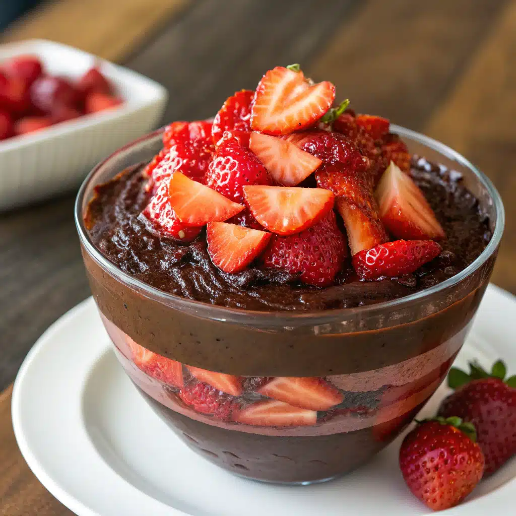 Chocolate Strawberry Layer Bowl