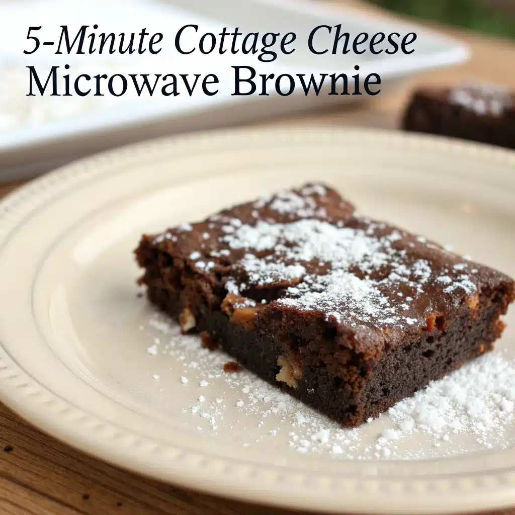 5-Minute Cottage Cheese Microwave Brownie