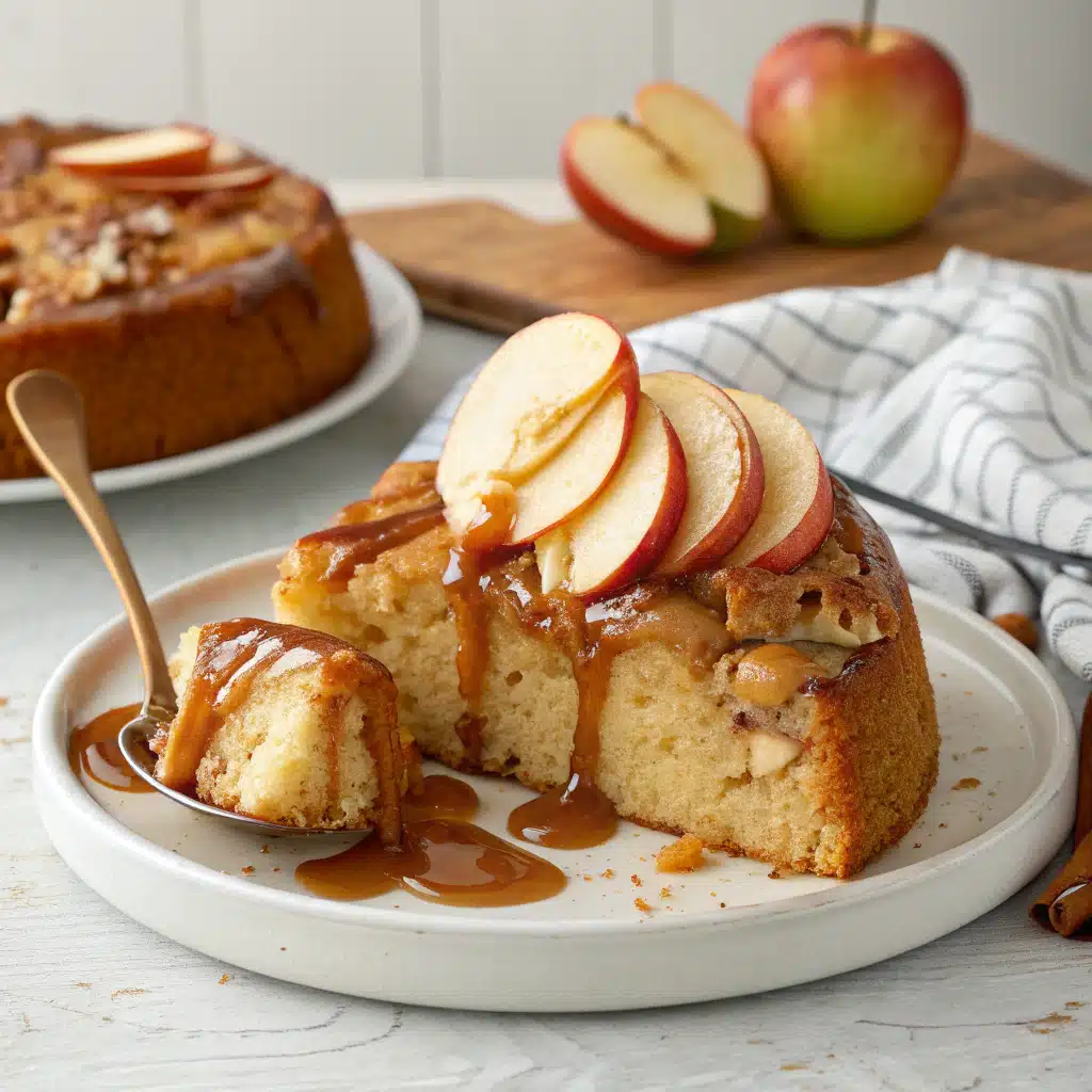 Caramel Apple Spoon Cake