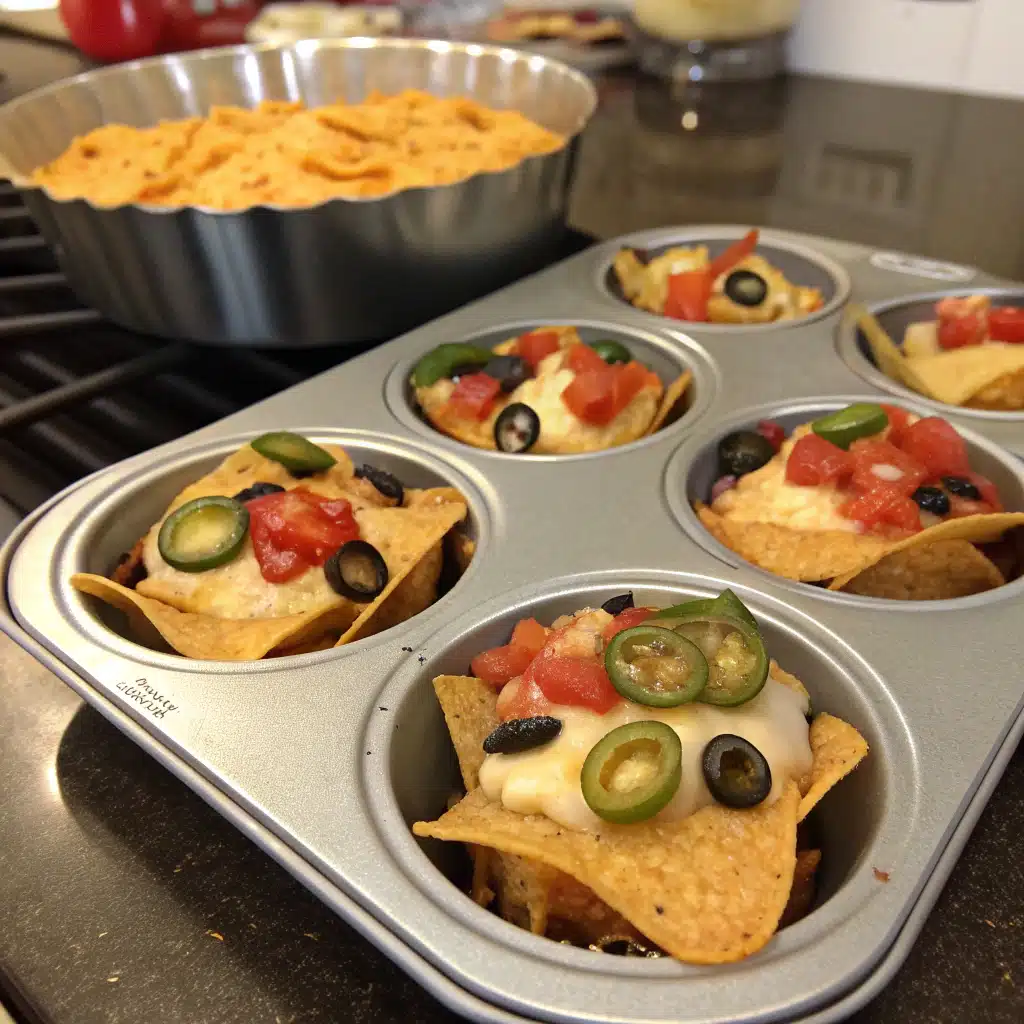 Muffin Tin Nachos 1 Muffin Tin Nachos