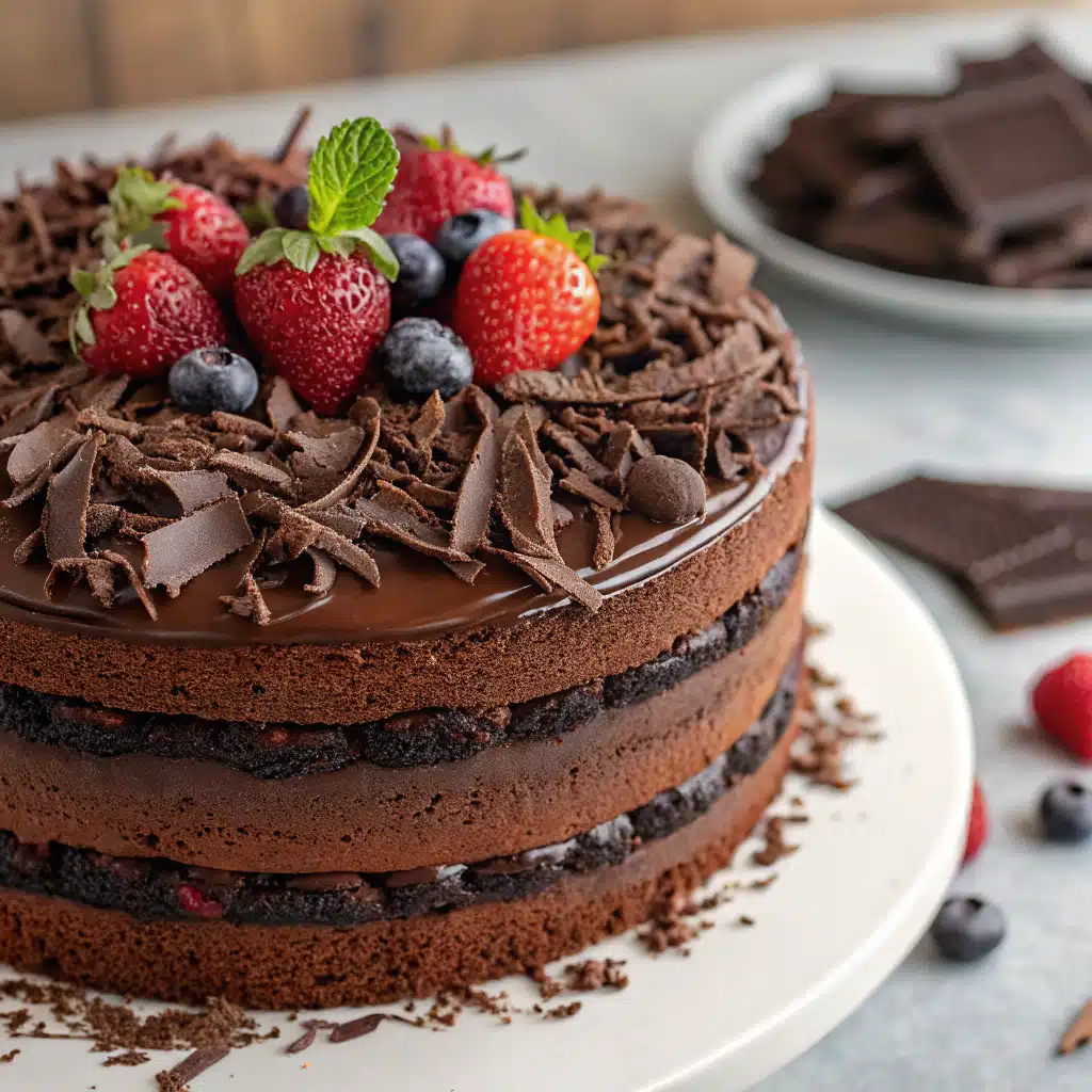 Triple Chocolate Cake 1 Triple Chocolate Cake