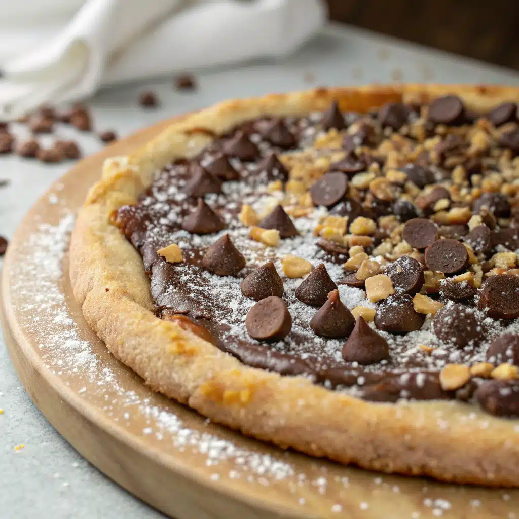 Chocolate Chip Dessert Pizza