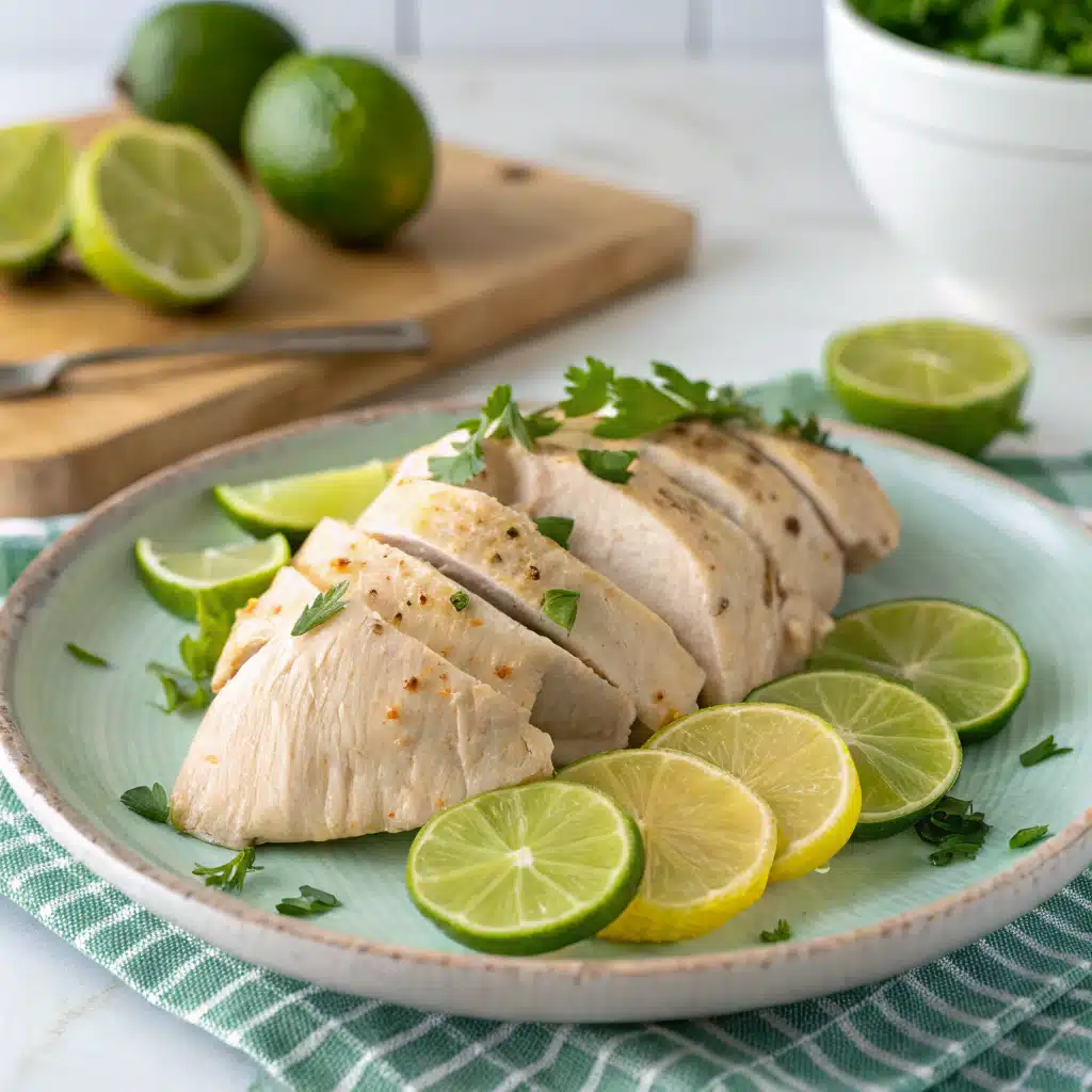 Limes Poached Chicken