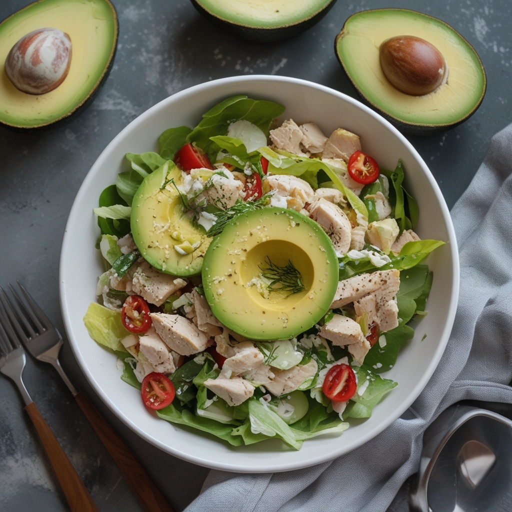Avocado chicken salad
