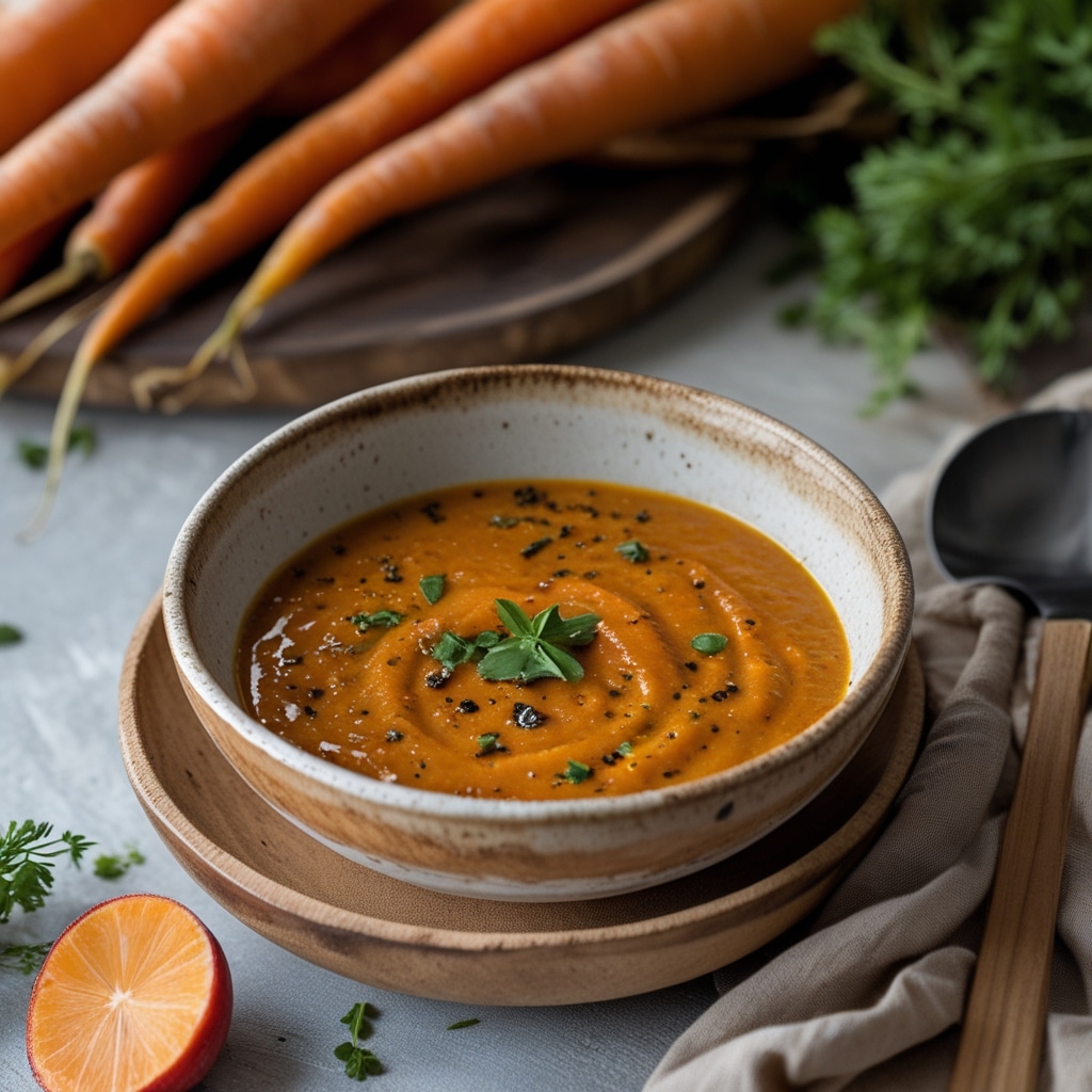 Roasted carrot soup