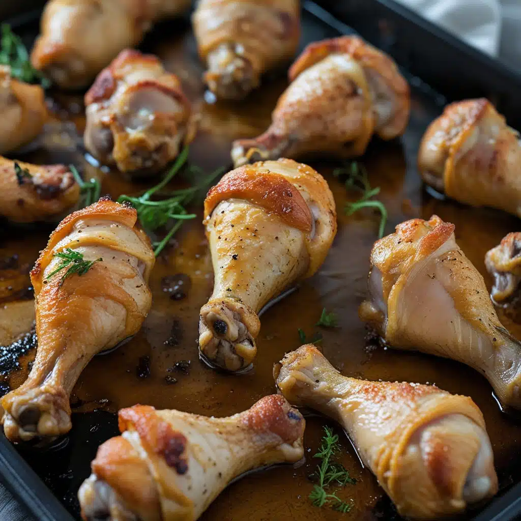 Baked chicken drumsticks