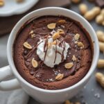 Salted Peanut Chocolate Mug Cake