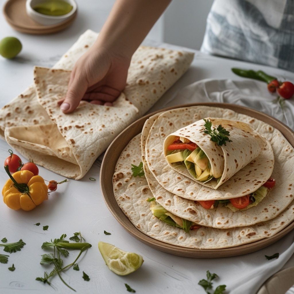 Tortilla Fold Hack Wrap 1 Tortilla Fold Hack Wrap