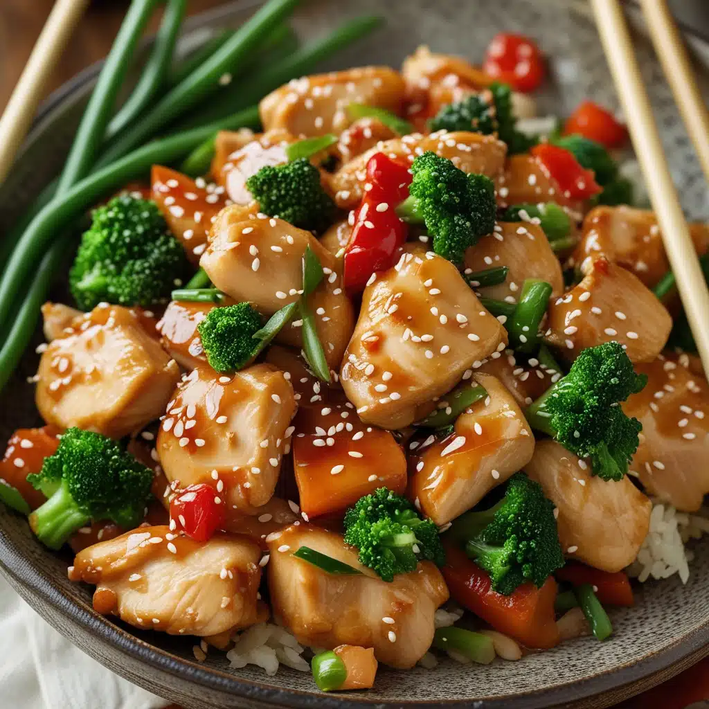 Teriyaki chicken stir fry