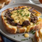 philly cheese steak garlic bread