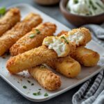 crispy homemade mozzarella sticks