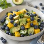 Mango Cucumber Salad with Blueberries and Avocado