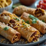 crispy nacho egg rolls