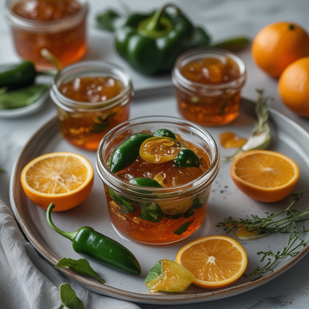 orange serrano citrus pepper jelly