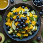Mango Cucumber Salad with Blueberries and Avocado