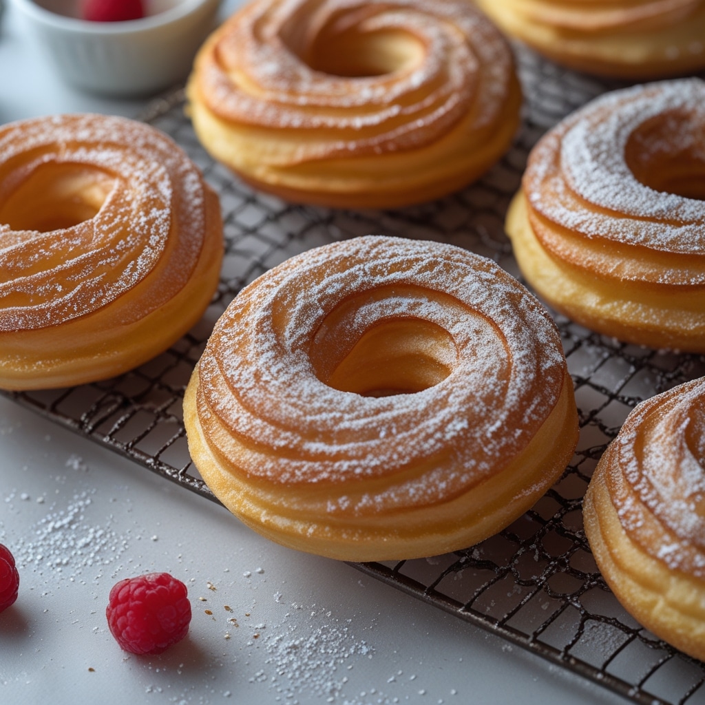 BAKED FRENCH CRULLER DONUTS