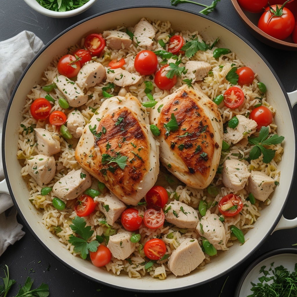 Easy One-Pan Chicken and Rice Dinner | Under 30 Minutes