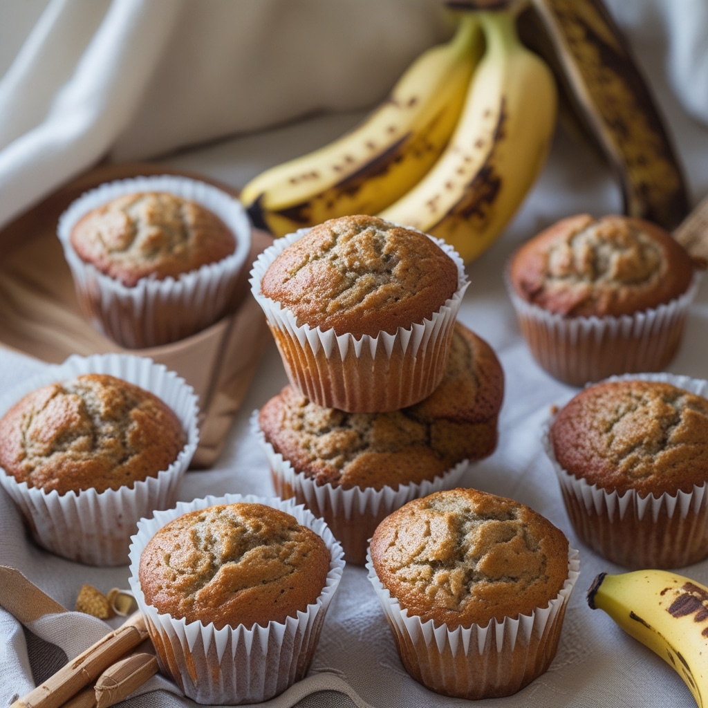 Easy Banana Muffins Recipe for Breakfast or Snack