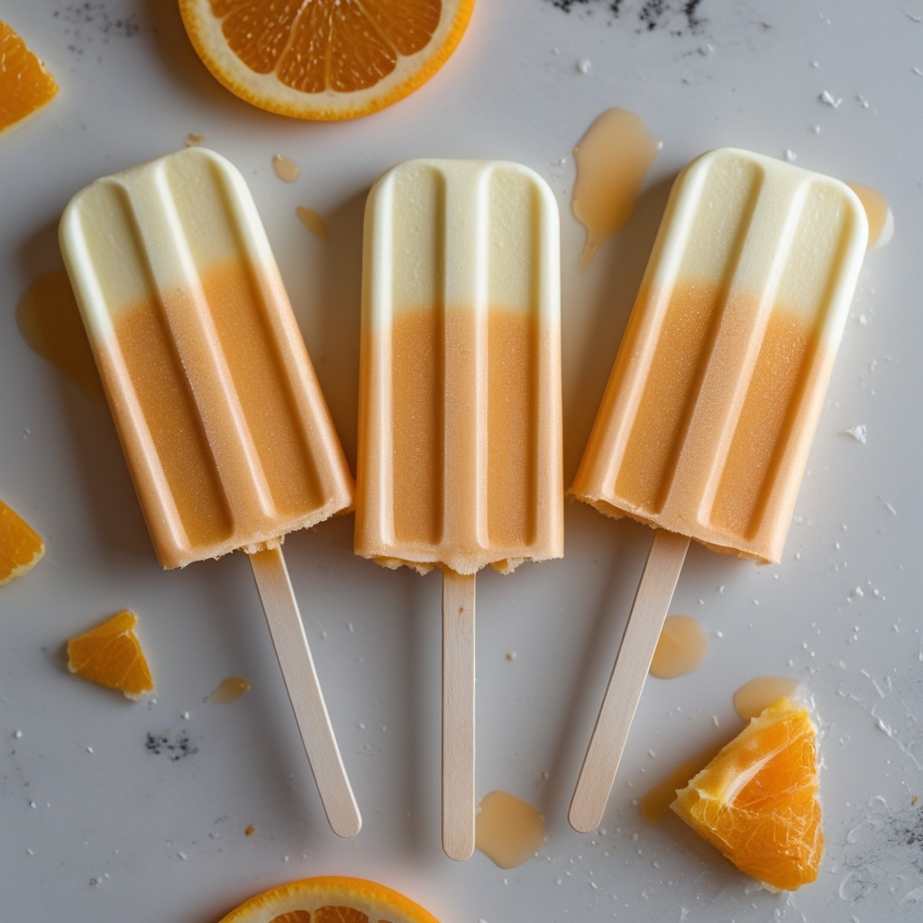 Orange Creamsicle Pops