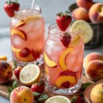 Peach Strawberry Lemonade