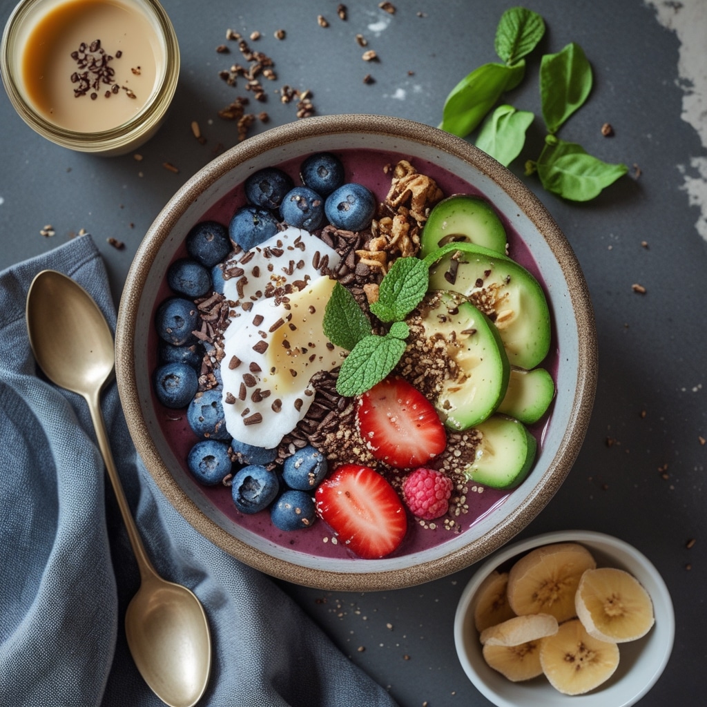 Healthy Breakfast Smoothie Bowl | Ready in 10 Minutes 1 Healthy Breakfast Smoothie Bowl | Ready in 10 Minutes