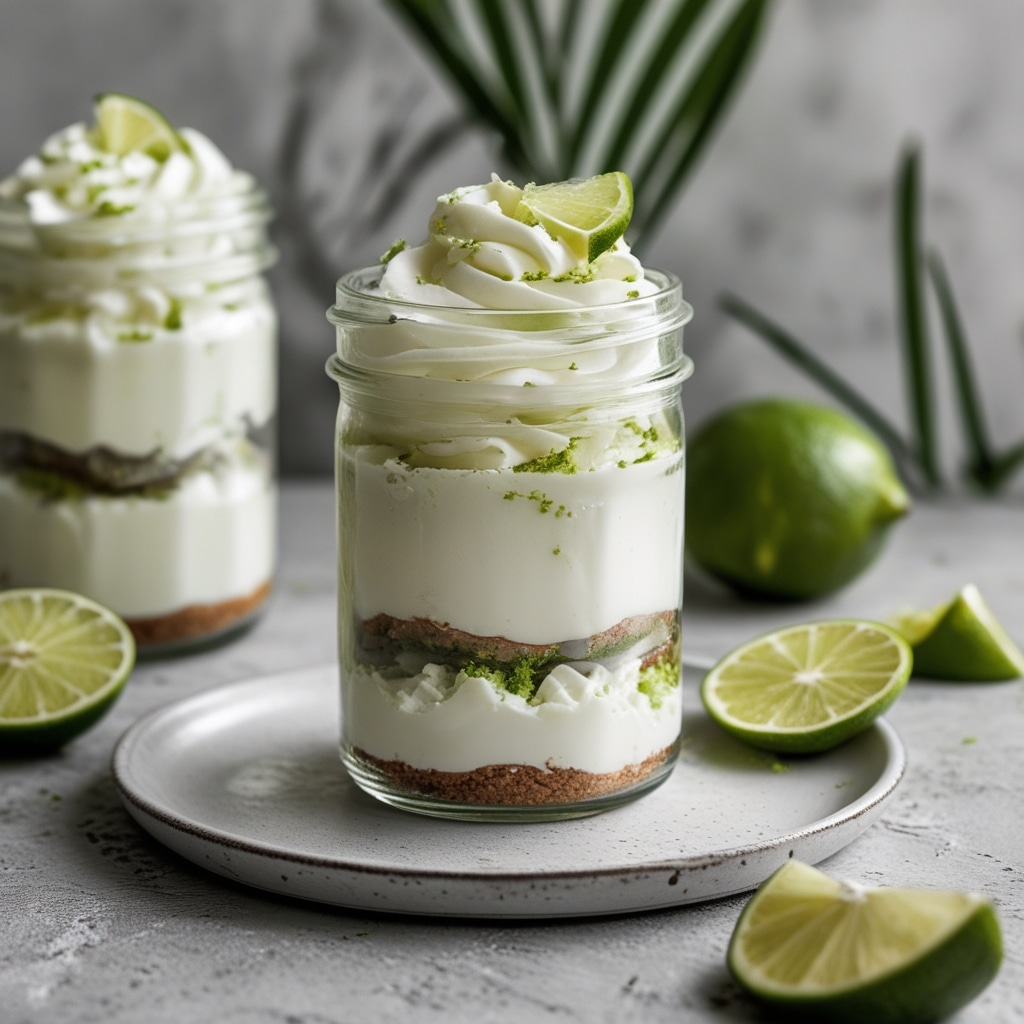 No-bake Key Lime Cheesecake Jar 1 No-bake Key Lime Cheesecake Jar