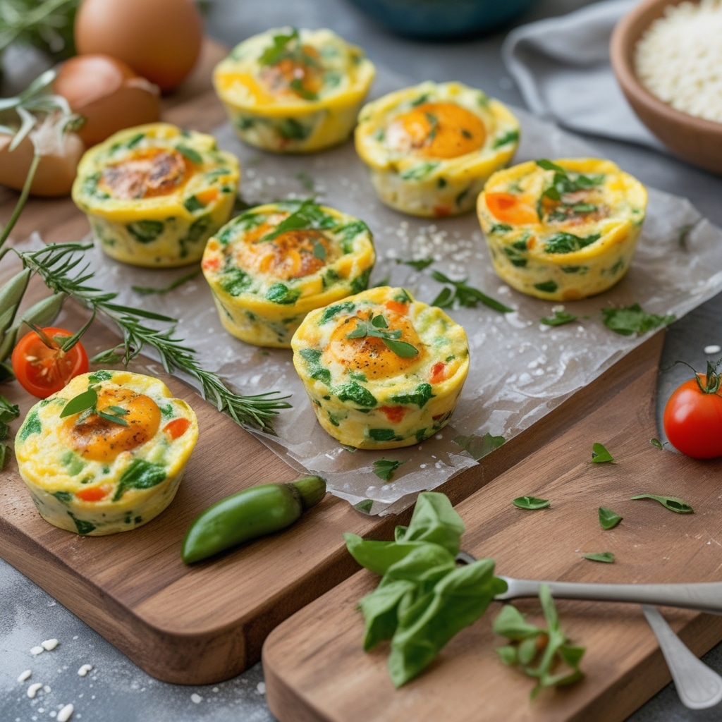 Meal Prep Mini Veggie Frittatas for Breakfast On-the-Go