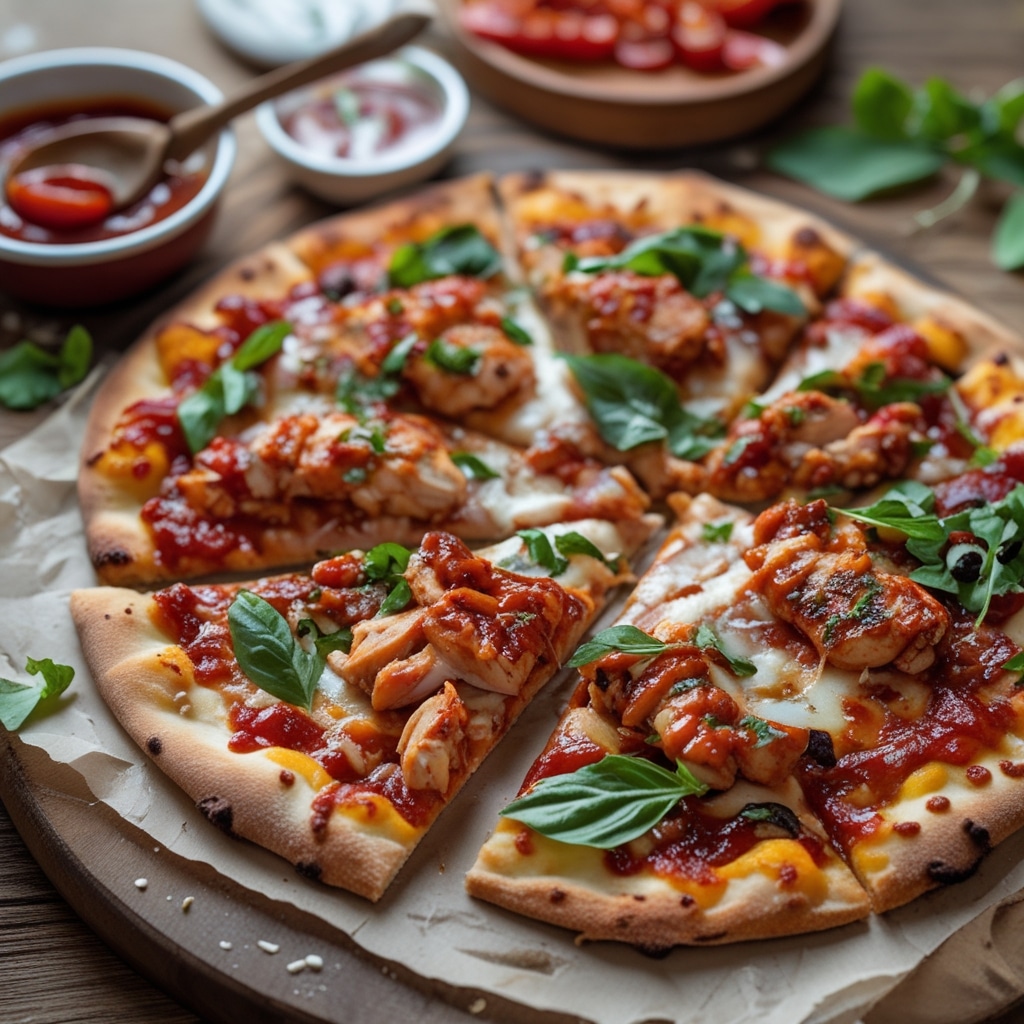 Homemade BBQ Chicken Pizza