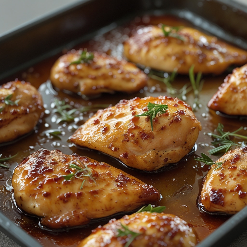 Hot Honey Baked Chicken Breasts
