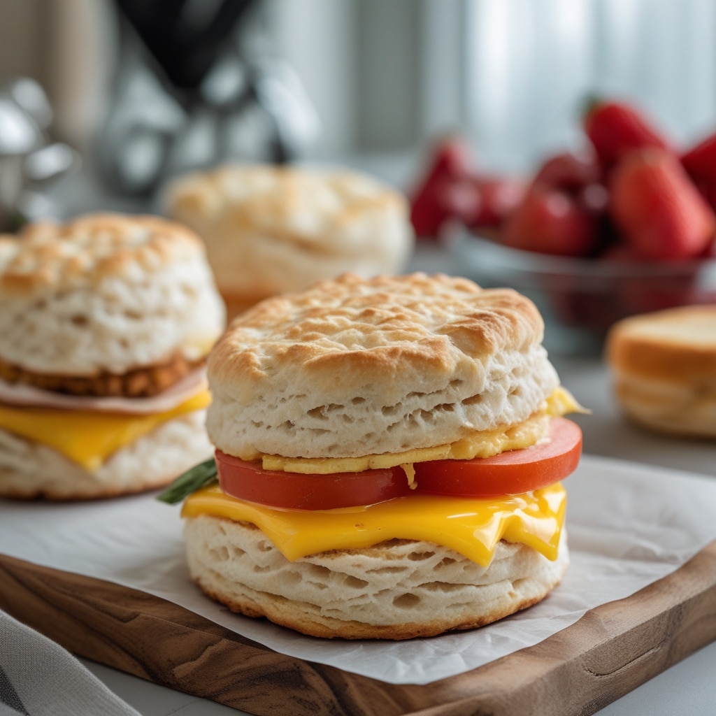 Breakfast Biscuit Sandwiches