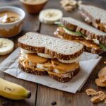 Healthy Peanut Butter Banana Sandwiches for Lunchboxes