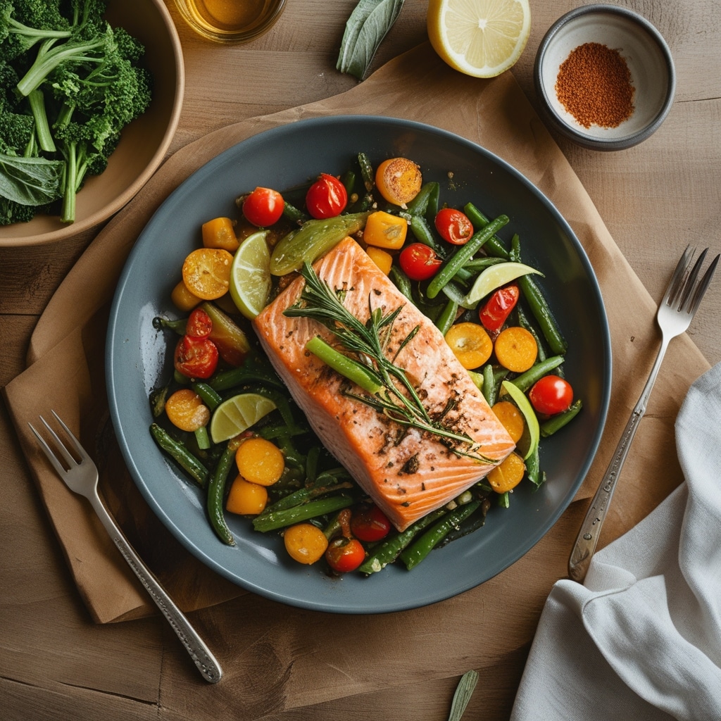 Quick Dinner: Sheet Pan Salmon & Veggies for Family Health