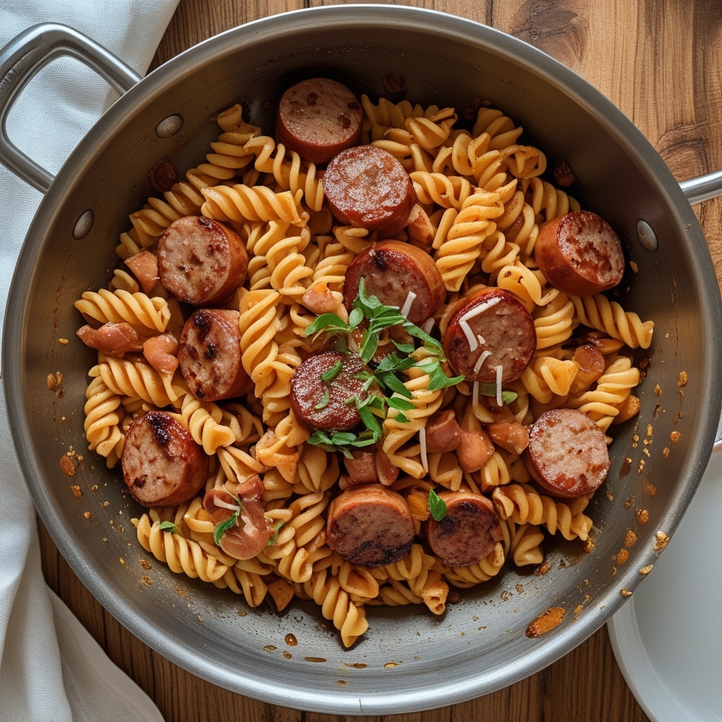 One-Pot Honey BBQ Sausage Pasta 1 One-Pot Honey BBQ Sausage Pasta