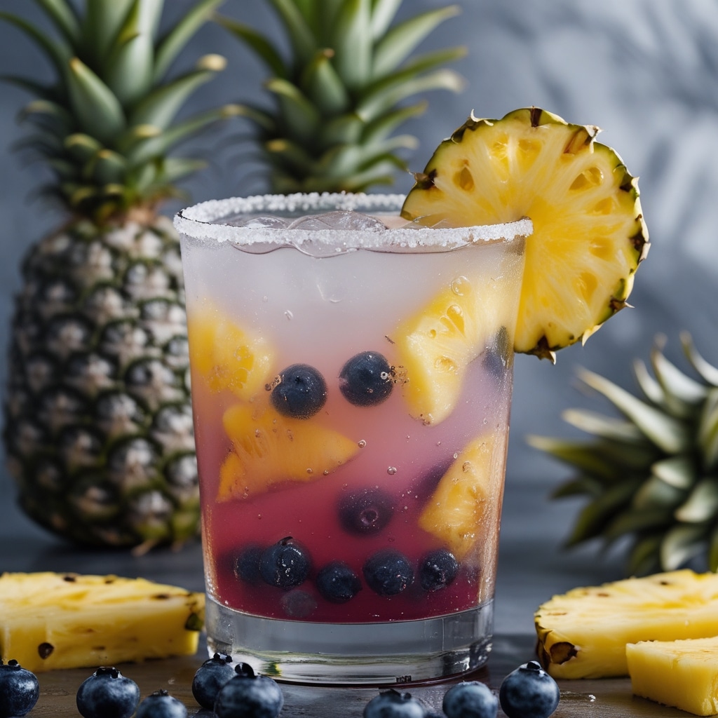 Pineapple Blueberry Margarita