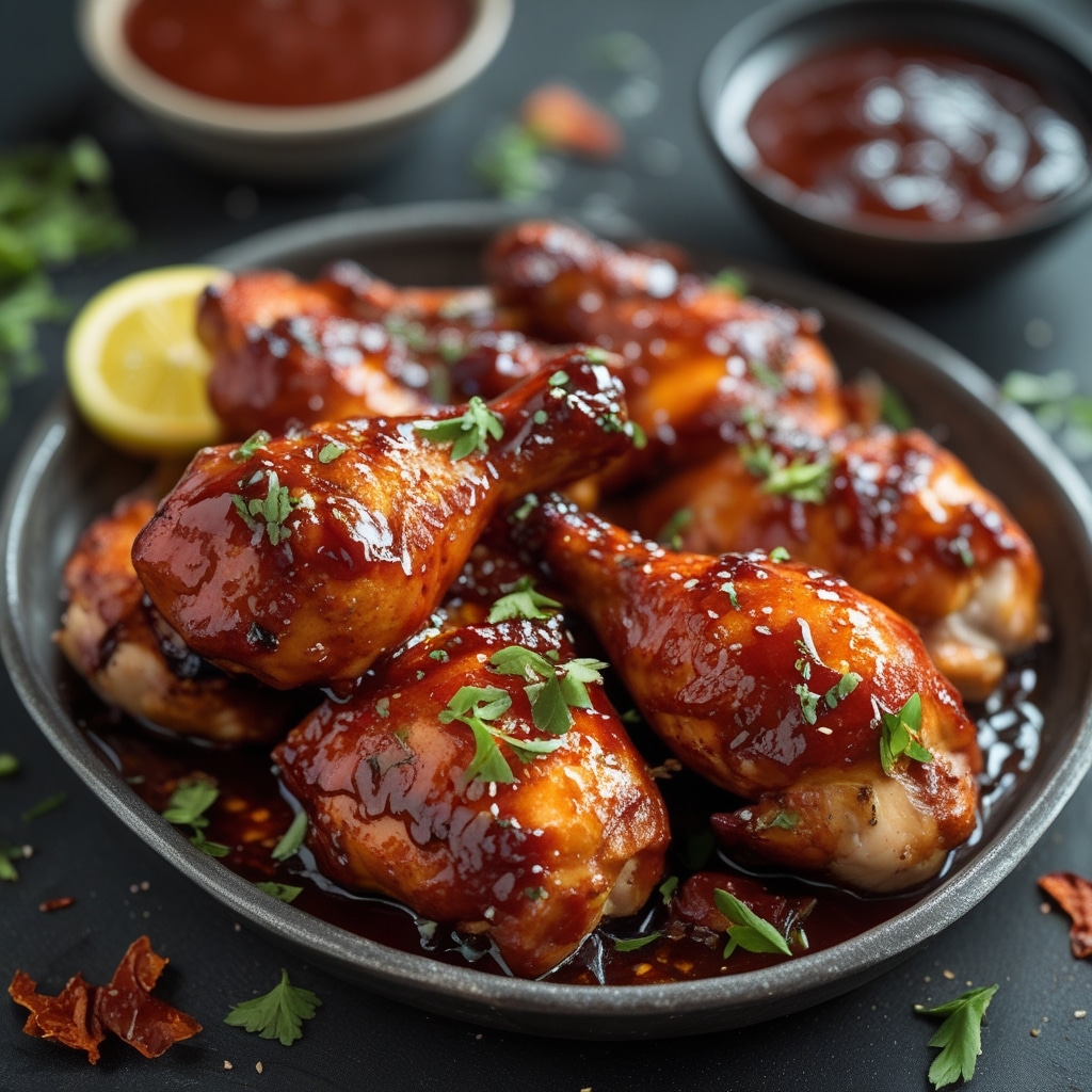 Sticky Spicy BBQ Chicken 1 Sticky Spicy BBQ Chicken