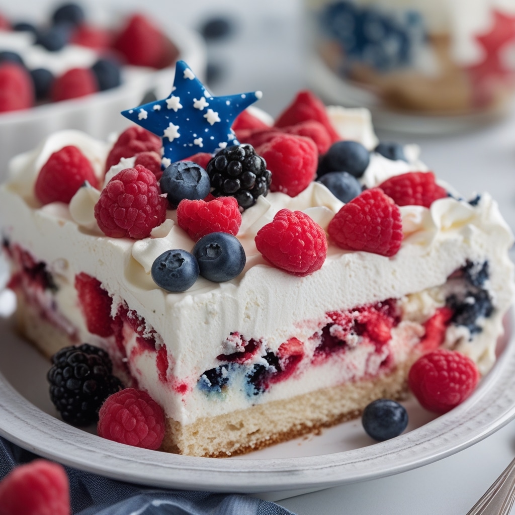 Patriotic Poke Cake 1 Patriotic Poke Cake