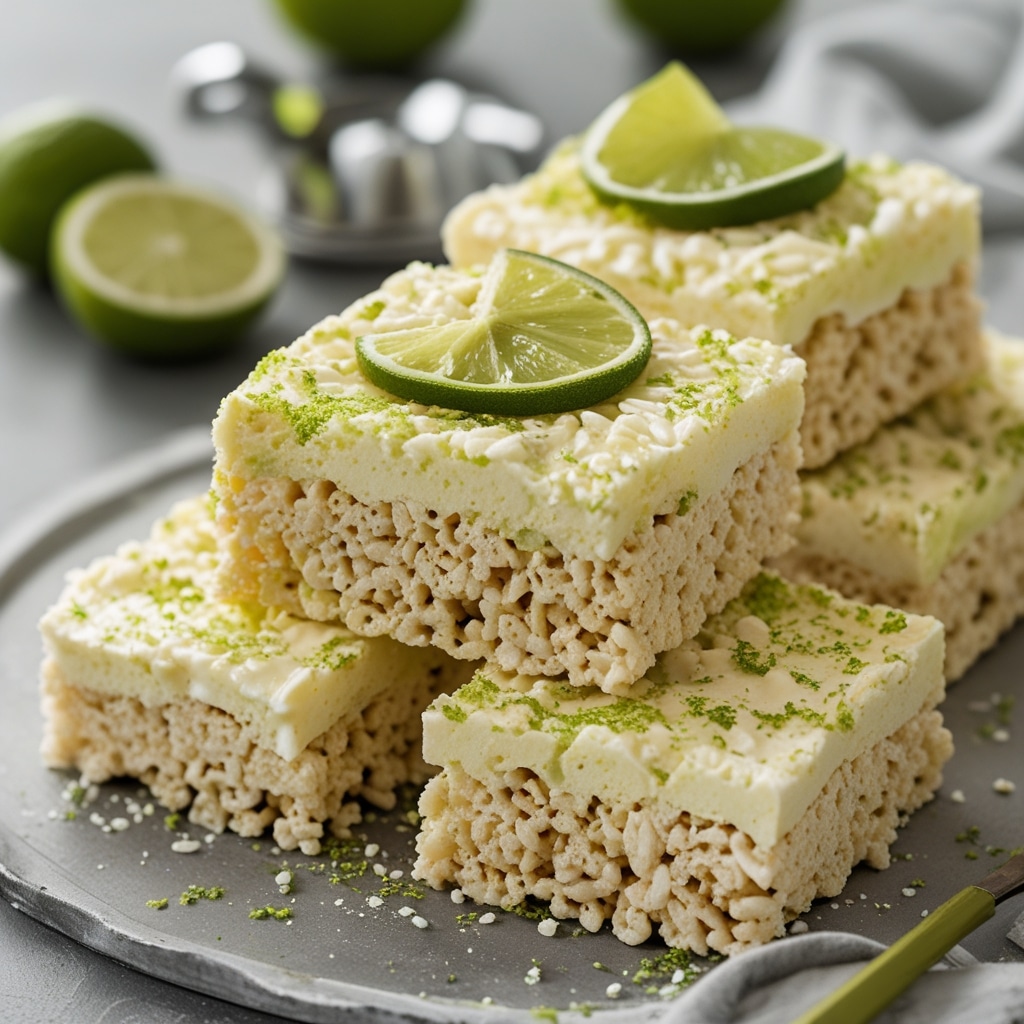 Key Lime Pie Rice Krispie Treats 1 Key Lime Pie Rice Krispie Treats