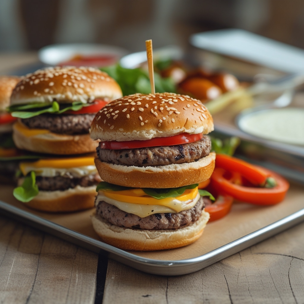 School Lunch Mini Burgers