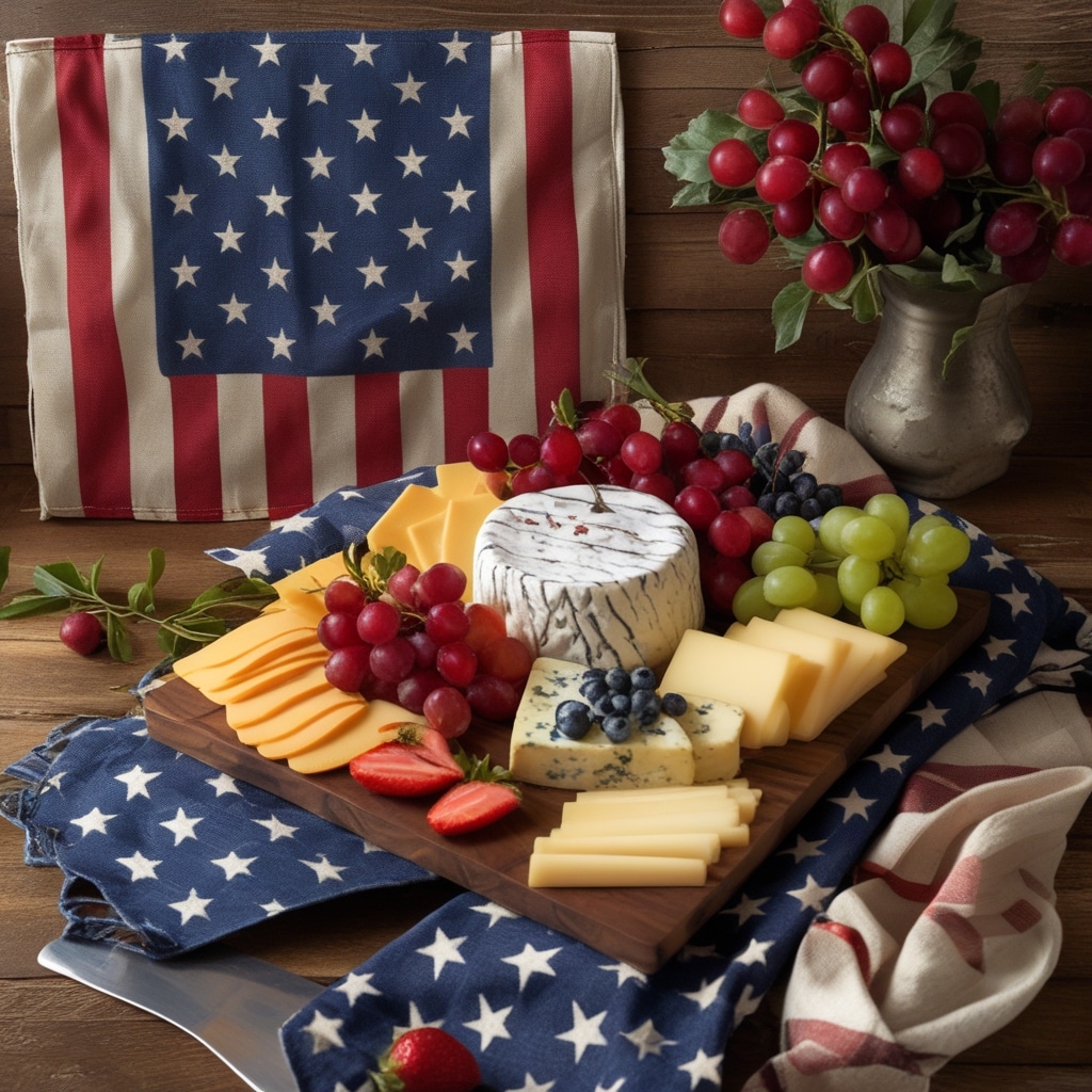 This American Flag Cheese Tray