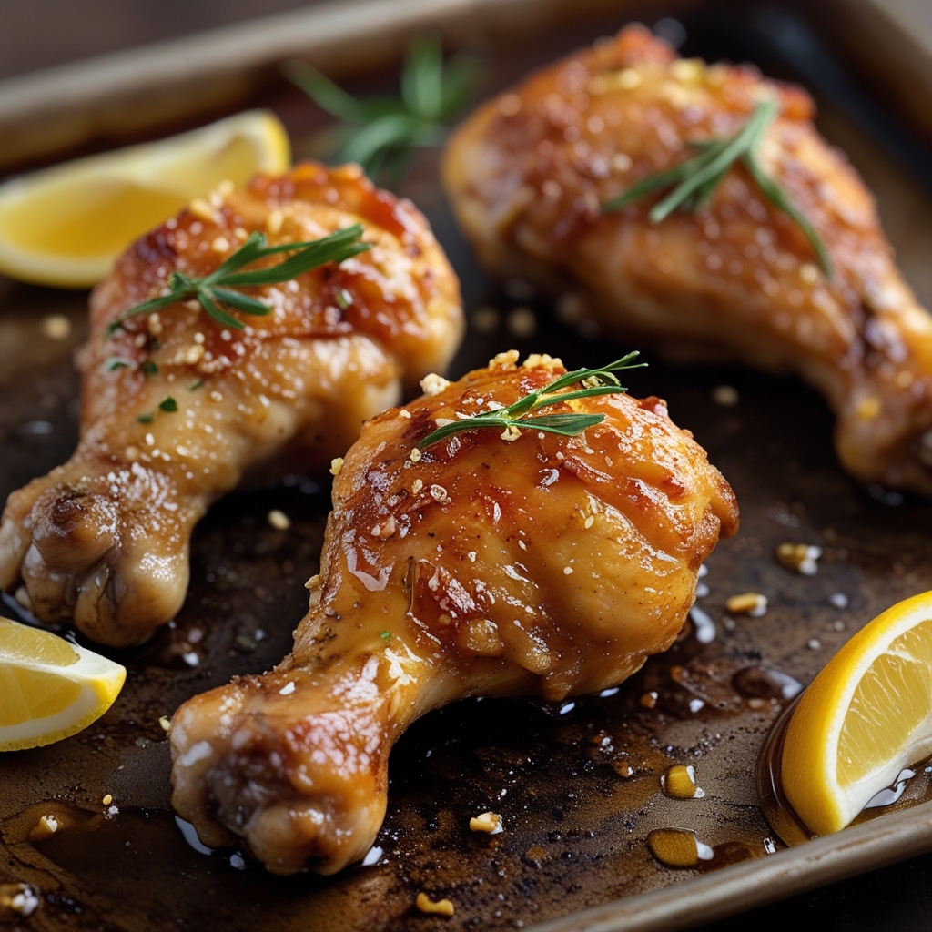 Crispy Oven-Baked Honey Garlic Chicken Drumsticks Recipe 1 Crispy Oven-Baked Honey Garlic Chicken Drumsticks Recipe